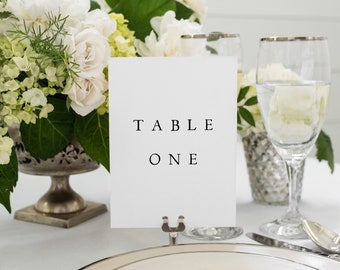 Moderne Hochzeit Tischnummer Vorlage, eleganter Sitzplan (Instant Download) LZBTH