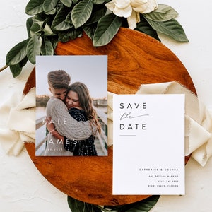 Modern Wedding Bundle, Minimalist Wedding Invitation Set, Elegant Editable Templates Wedding Stationery, Instant Download, Templett, KATE image 2