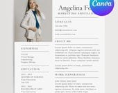 Executive Resume Template: Editable CV, Cover Letter (Canva, ATS Compatible, Digital Download)