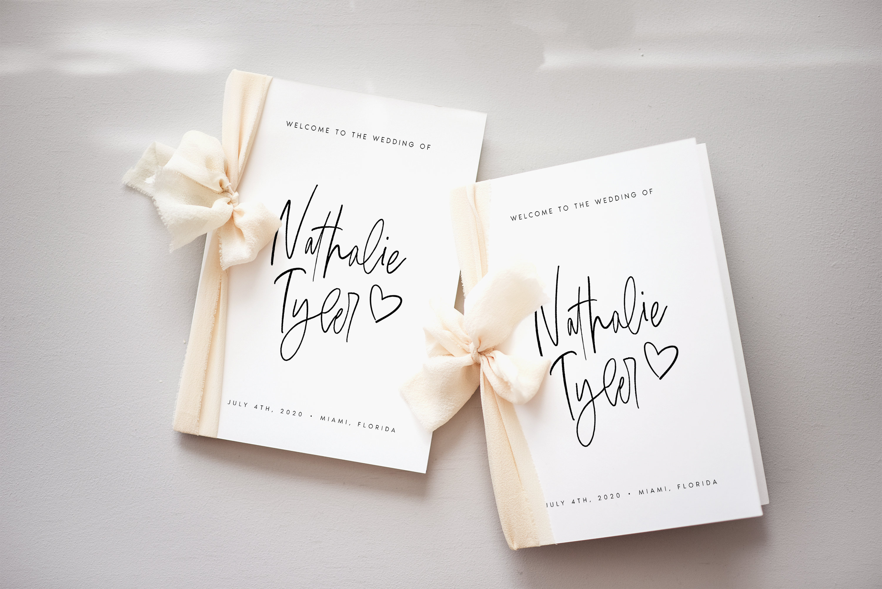 Elegante Hochzeitsprogramm Vorlage, Faltheft (Digitaler Download)NTHL