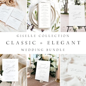 Wedding Stationary Bundle, Wedding Invitation Bundle, Wedding Template Bundle, Elegant Wedding Bundles, DIY Wedding Signage Bundle, #GSLL