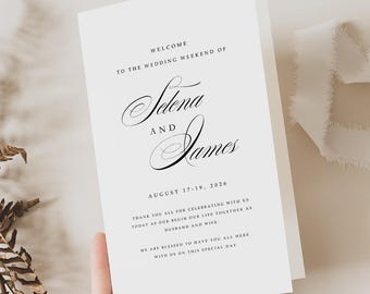 Catholic Wedding Program Template Booklet, Wedding Mass Program Digital Download, Wedding Catholic Church Program Order of Service, #SLNA