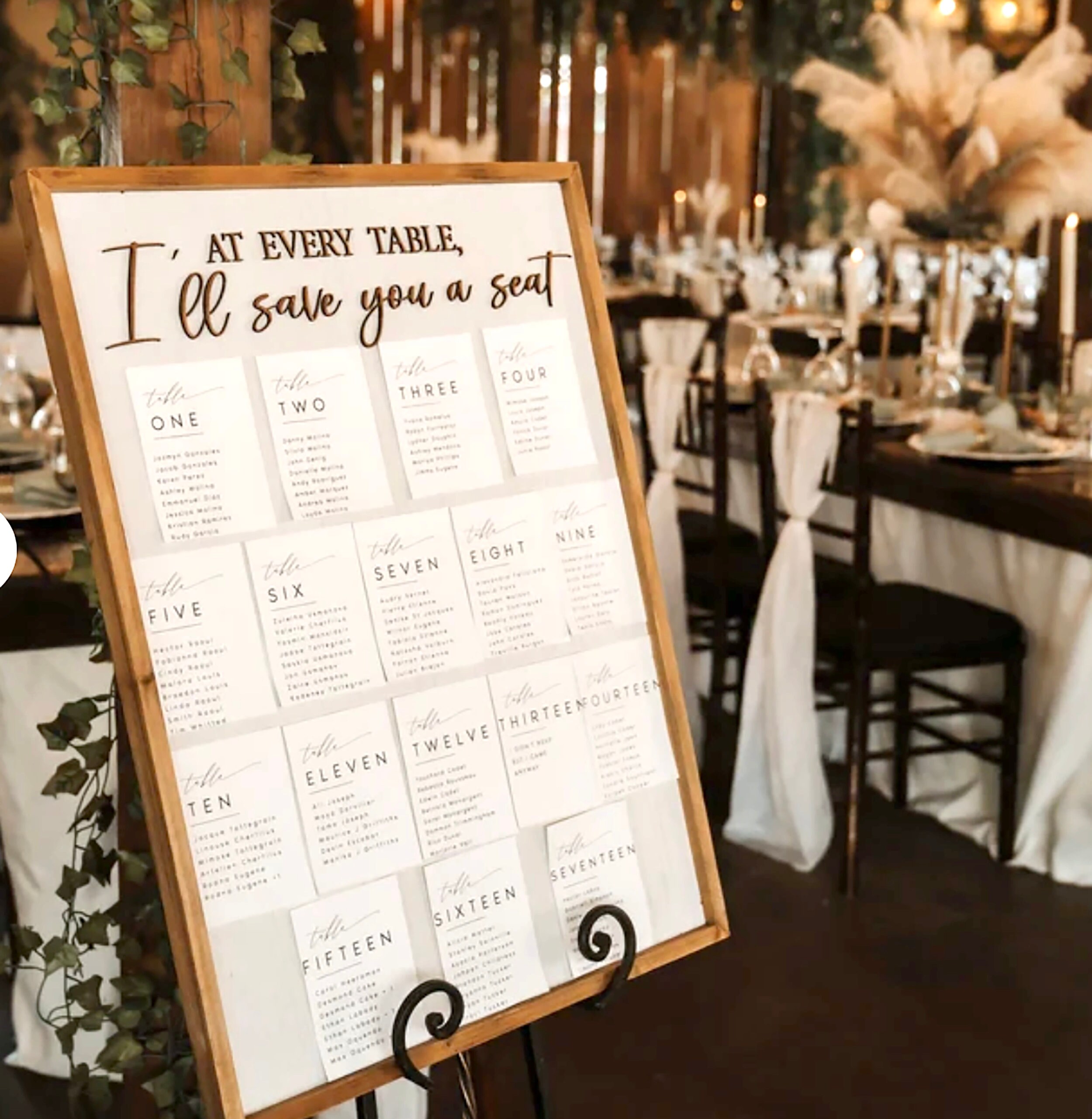 Modern Wedding Seating Cards Template Download, Editable Elegant ...