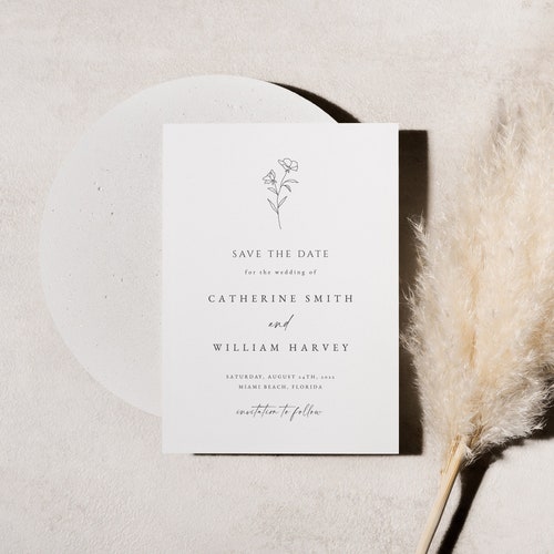 Wedding Invitation Template Etsy