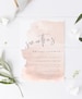 Modern Bridal Shower Invitation Template, Blush Pink, Minimal Invites, Editable Invitation Template, Downloadable, Wedding Shower, #SAMAN 