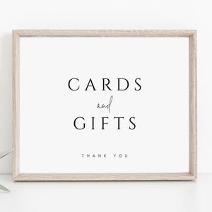 Wedding Cards and Gifts Sign Template, Cards & Gifts Sign Printable, 5x7 and 8x10 Wedding Template, Wedding Sign, Edit with TEMPLETT #AMELIE