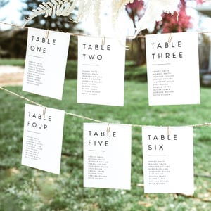 Minimalist Wedding Seating Card Template, Seating Plan, Editable, Instant Download Seating Chart, Templett, Modern Calligraphy, #SRH