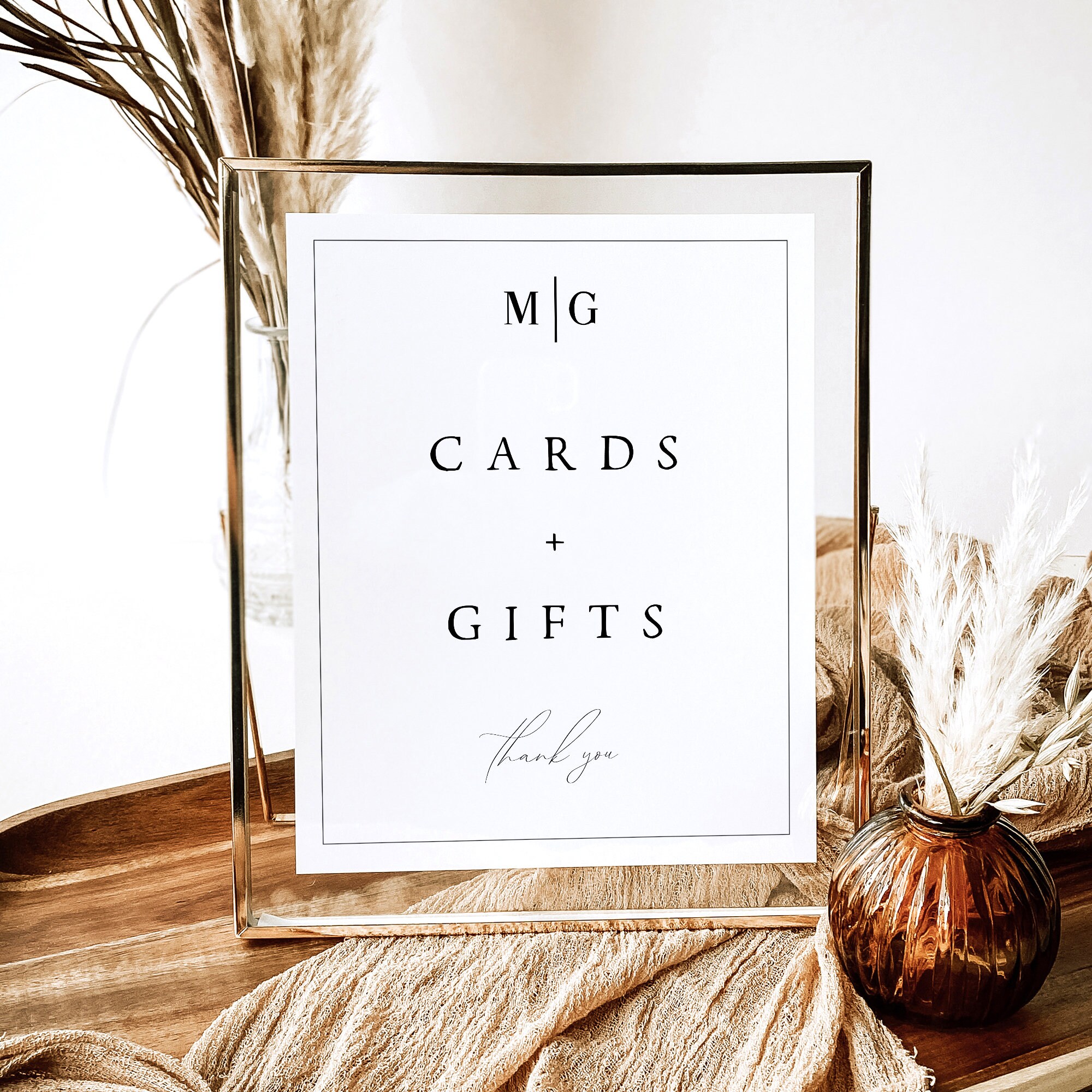 Cards and Gifts Sign 5x7 Print, Bridal Shower Signs, Gift Table Weddin – So  Sweet Party Shop