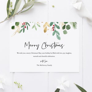 Plantilla de tarjeta de felicitación navideña, tarjeta navideña imprimible, descarga instantánea, edita con TEMPLETT, tarjetas navideñas editables, hazlo tú mismo, #MCGRV