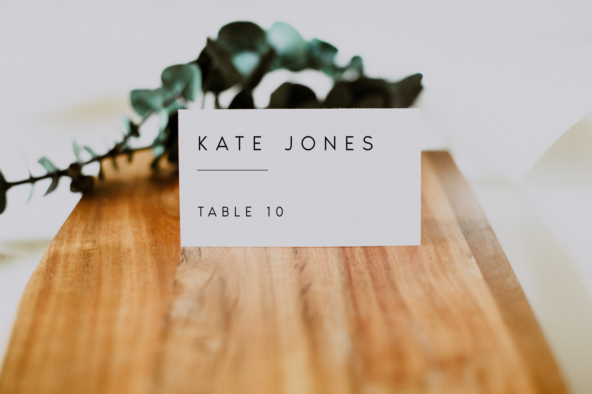 Modern Wedding Escort Card Template Minimalist Printable - Etsy