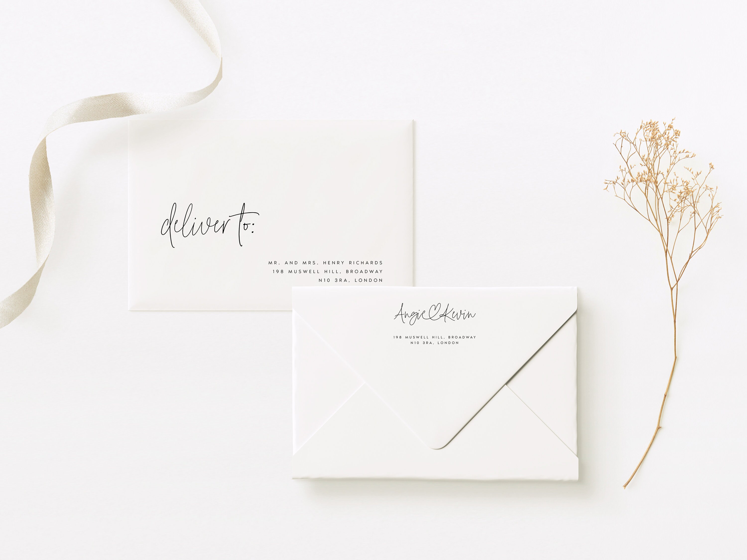 Envelope Addressing Template Printable Wedding Envelope - Etsy Finland