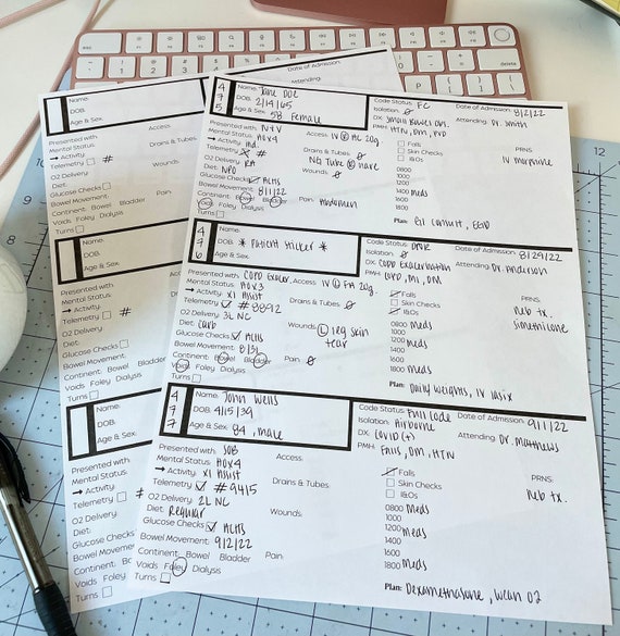 Medical Surgical/Telemetry Report Sheet|Nursing Report Sheet|Easy Nursing|Nursing Made Easy|Nurse Report