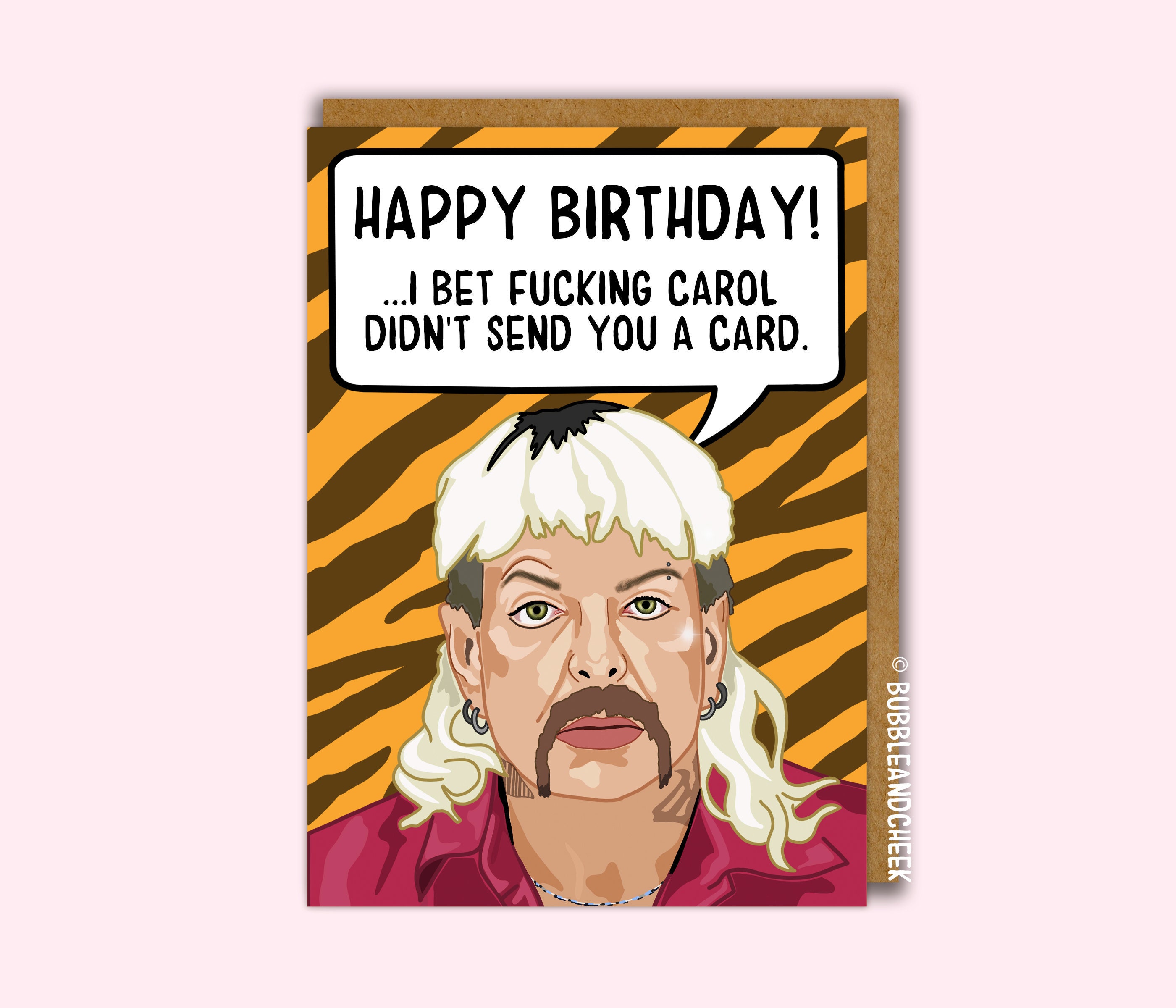 Tiger King Card | Birthday Card - Tiger | Happy Birthday, fucking Car…