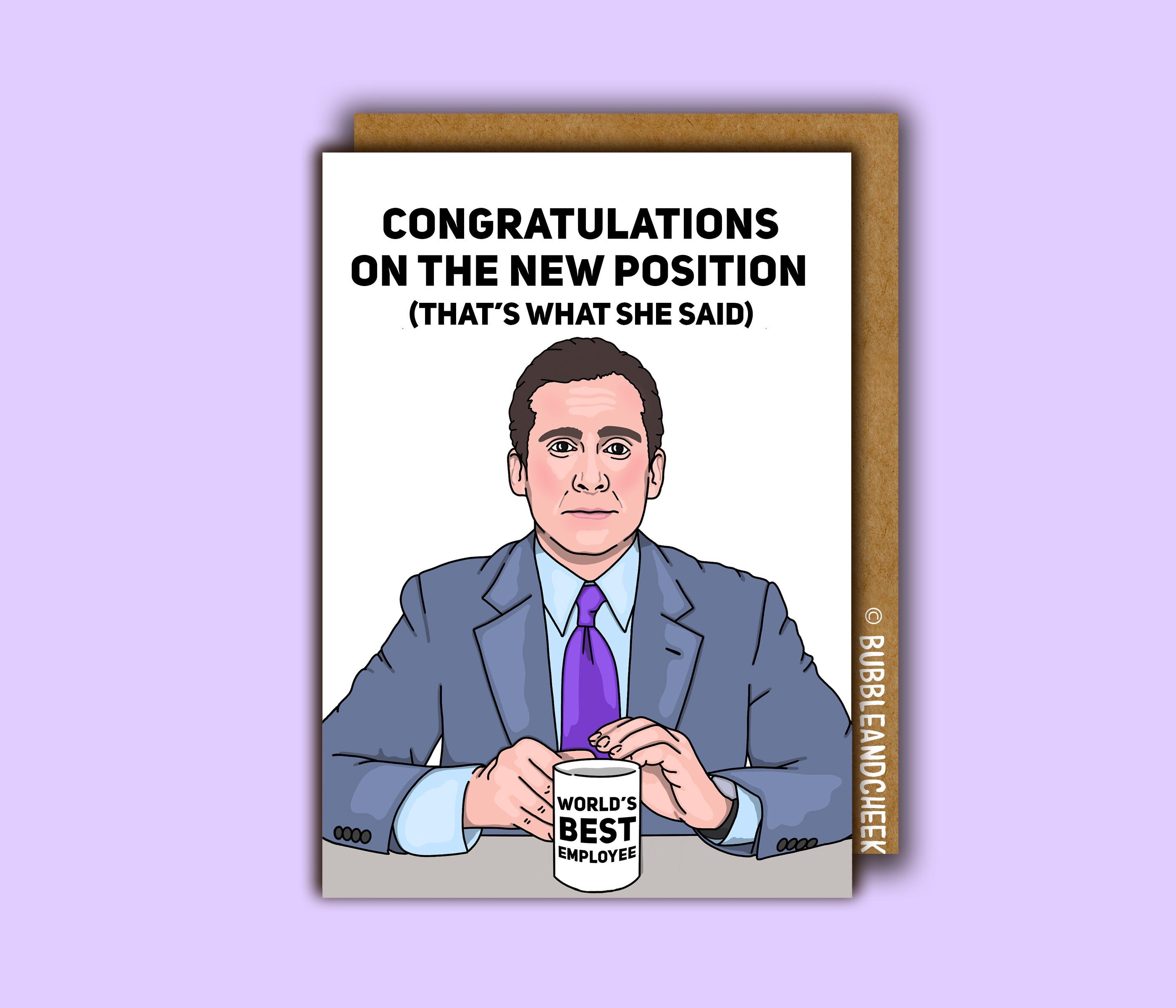 New job Card | Michael Scott New Job Card | New Position That's W…