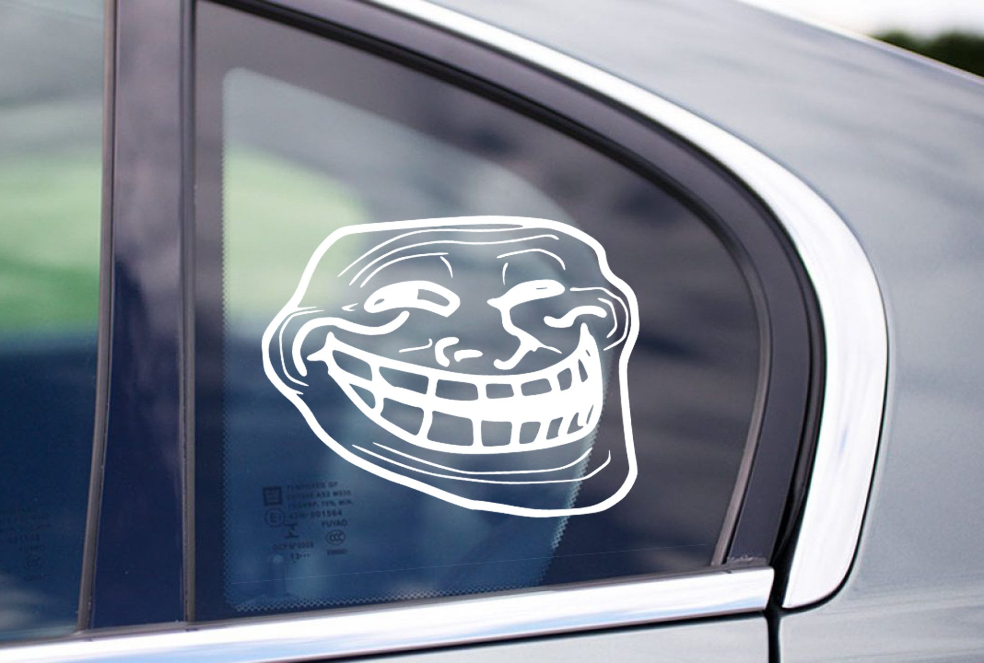 Internet Troll Face Trollface Trolling Car Bumper Vinyl Sticker Decal 5X4