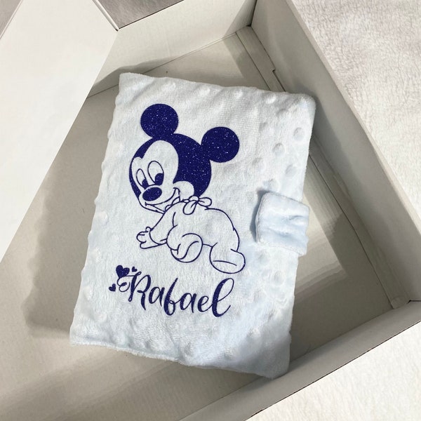 Carnet de Santé Naissance Mickey / Carnet de Santé Bébé / Cadeau naissance fille et garçon / Carnet de Santé Personnalisé