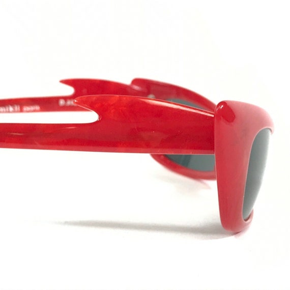 Vintage Alain Mikli Sunglasses D.308 COL 1055 Red… - image 5