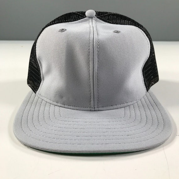 Vintage Trucker Hat Black and Gray Boys Youth Siz… - image 1