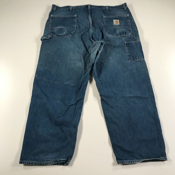 Vintage Carhartt Distressed Jeans Mens 41x28.5 Bl… - image 5
