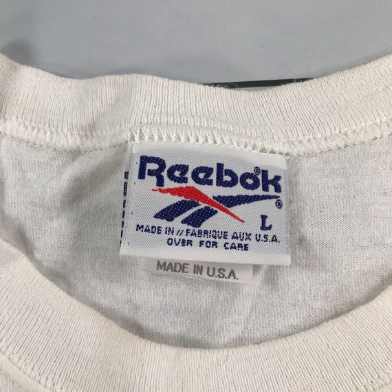 Vintage Reebok T Shirt Mens Large White Sleeveles… - image 4