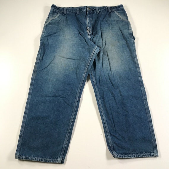 Vintage Carhartt Distressed Jeans Mens 41x28.5 Bl… - image 1