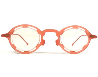 Vintage la Eyeworks Eyeglasses Frames REGUMBA 226M Matte Orange Round 35-23-135