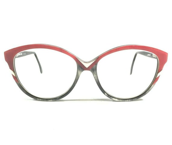 Vintage Buffalo Horn Eyeglasses Frames Striped Gr… - image 1