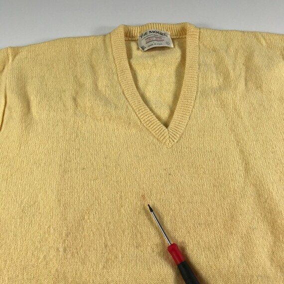 Vintage The Moors Lord Jeff Sweater Mens L Yellow… - image 3