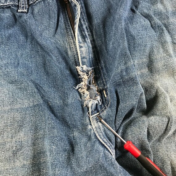 Vintage Carhartt Distressed Jeans Mens 41x28.5 Bl… - image 4