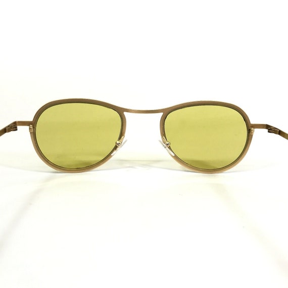 Vintage la Eyeworks Sunglasses SLICK 555 Gold Rou… - image 7