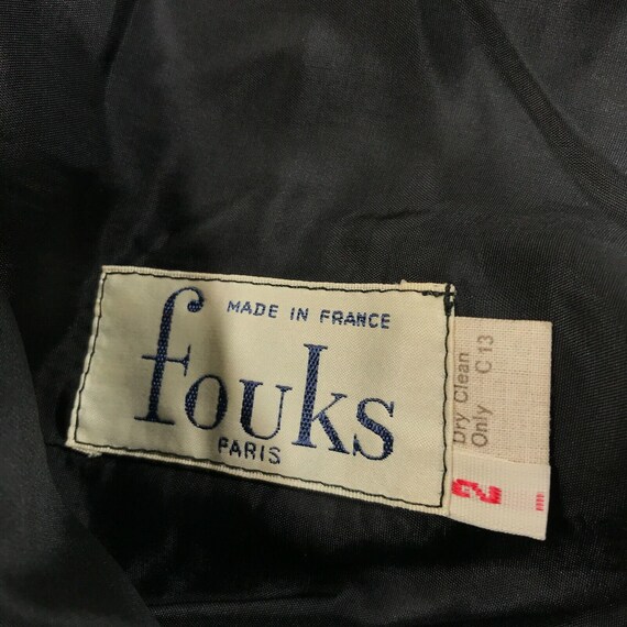 Vintage Fouks Paris Blazer Sports Coat Womens 2 F… - image 6