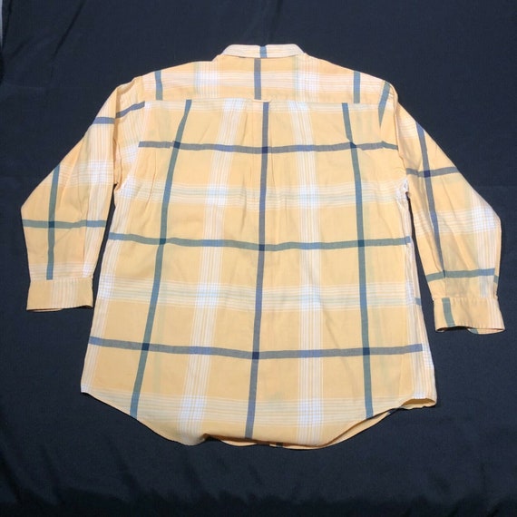 Vintage Nautica Button Down Shirt Mens L Yellow B… - image 3