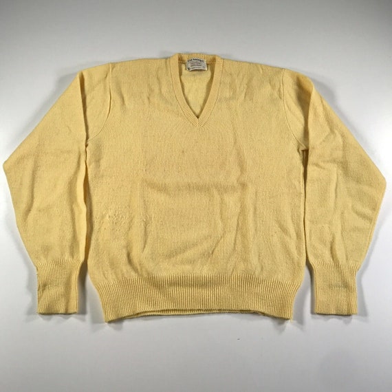 Vintage The Moors Lord Jeff Sweater Mens L Yellow… - image 1