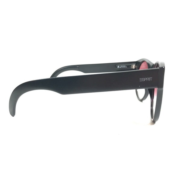 Vintage Esprit Sunglasses 7004 90 Black Round Hor… - image 3