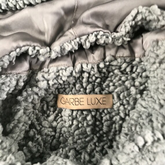 Garbe Luxe Cardigan Sweater One Size Gray Fuzzy D… - image 2