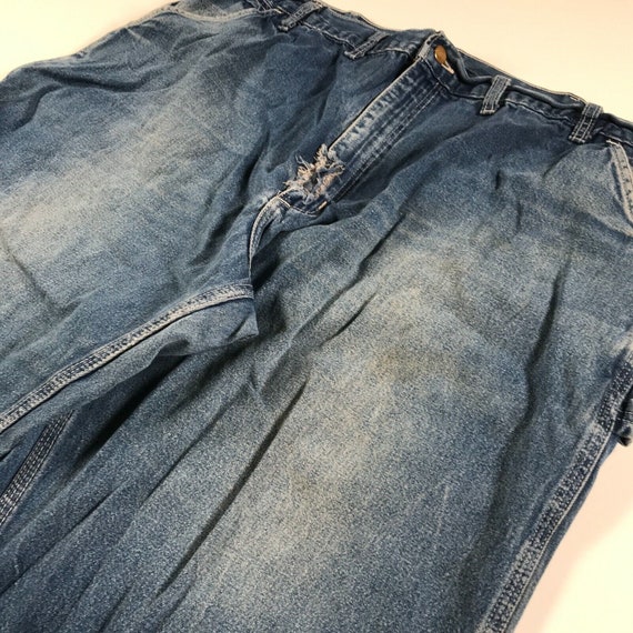 Vintage Carhartt Distressed Jeans Mens 41x28.5 Bl… - image 2