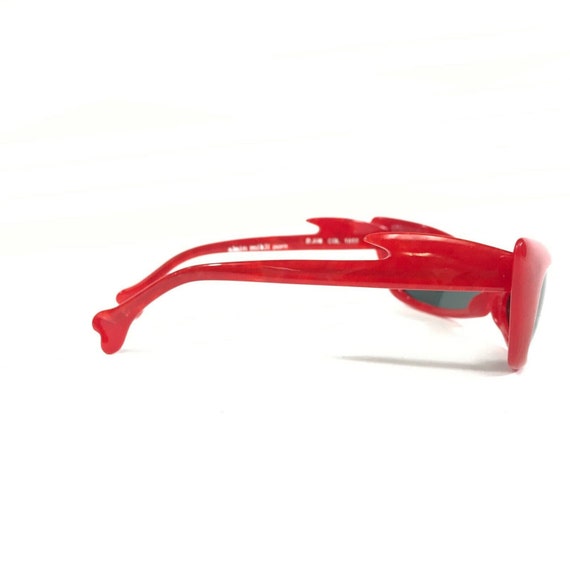 Vintage Alain Mikli Sunglasses D.308 COL 1055 Red… - image 4