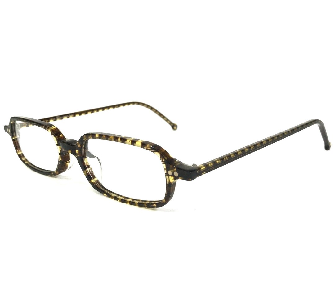 Vintage La Eyeworks Eyeglasses Frames CYRO 349 Brown Yellow Etsy