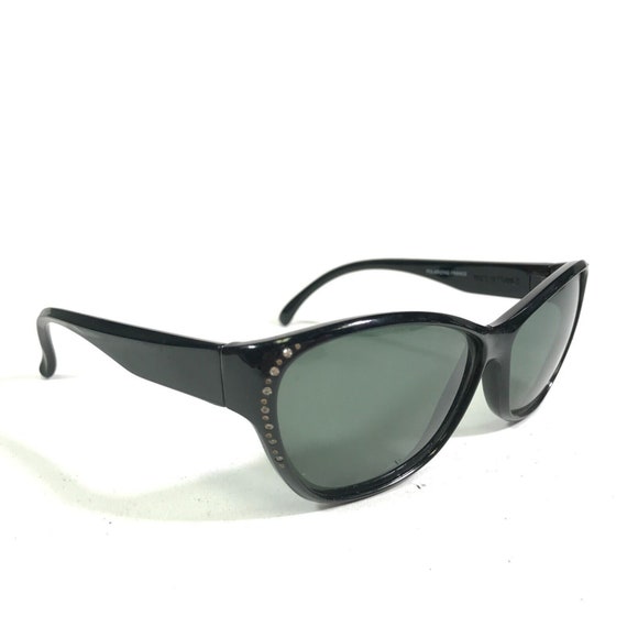Vintage Polaroid Sunglasses 8756 B Black Square C… - image 2