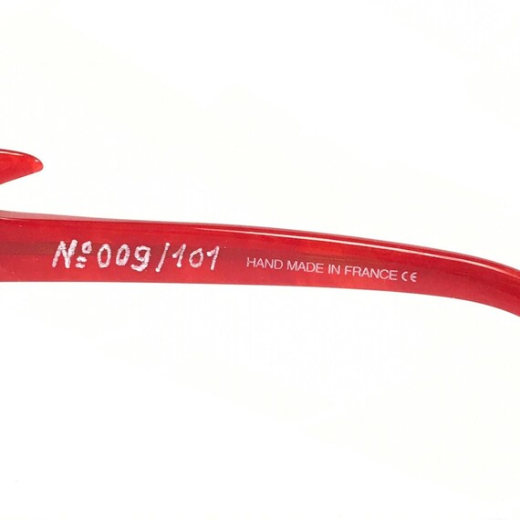 Vintage Alain Mikli Sunglasses D.308 COL 1055 Red… - image 9