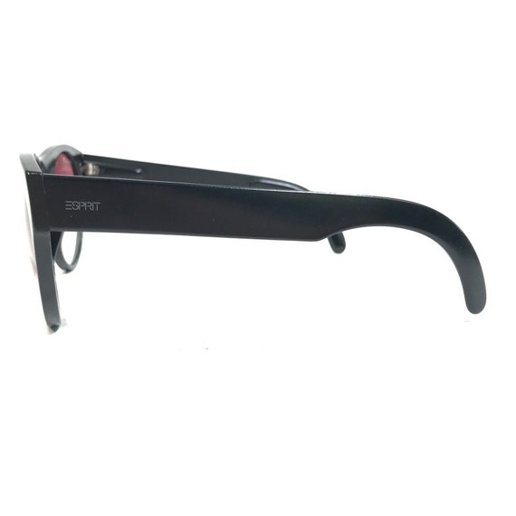 Vintage Esprit Sunglasses 7004 90 Black Round Hor… - image 6