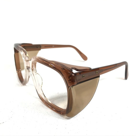 Vintage B9608 Safety Eyeglasses Frames Clear Brow… - image 5