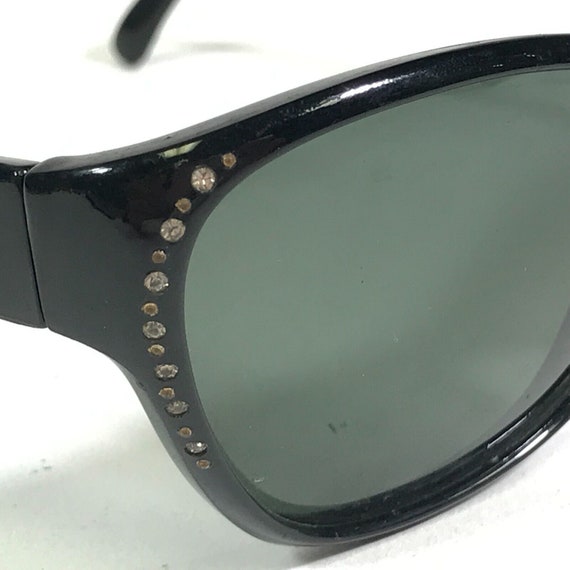 Vintage Polaroid Sunglasses 8756 B Black Square C… - image 4