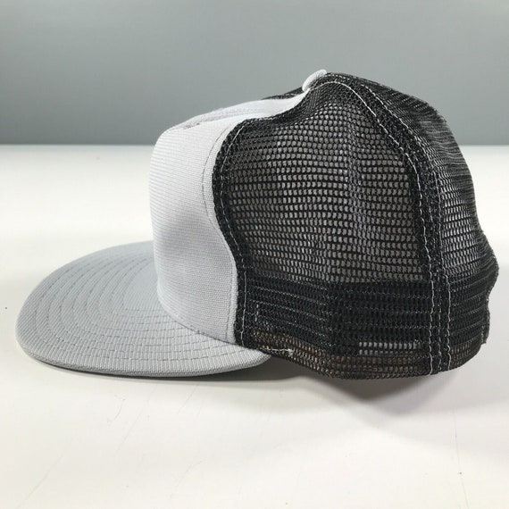 Vintage Trucker Hat Black and Gray Boys Youth Siz… - image 4