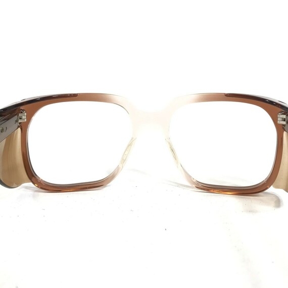 Vintage B9608 Safety Eyeglasses Frames Clear Brow… - image 10