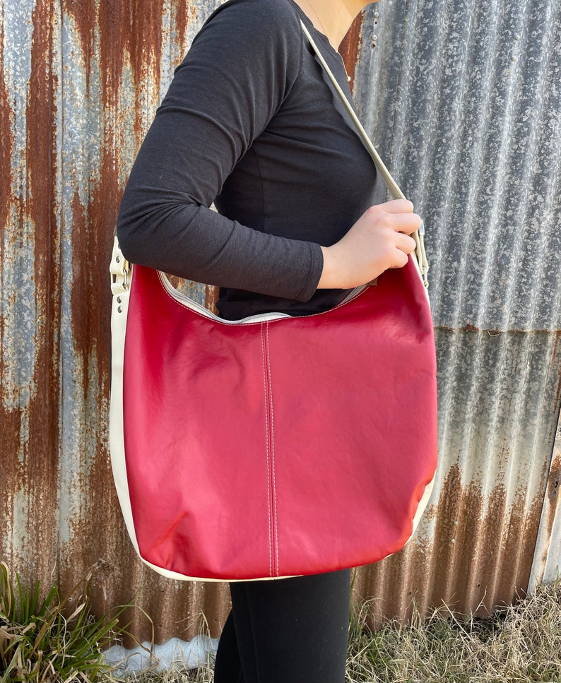Red White and Blue Karola Shoulder Bag Etsy