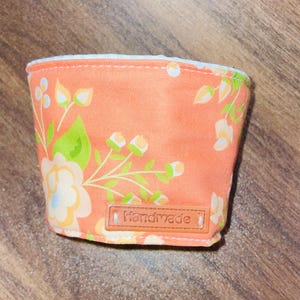 Handmade Fabric Coffee Cup Sleeve – Reusable & Stylish