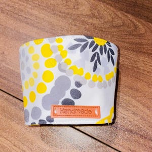 Handmade Fabric Coffee Cup Sleeve – Reusable & Stylish