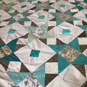 Blue Stars Handmade Quilt