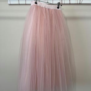 Adult knee length tulle skirt, middle length 4 layer bridesmaid wedding tulle skirt ,custom size women tutu, any color any size